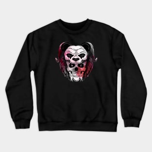 Red Panda Gothic Skull Crewneck Sweatshirt